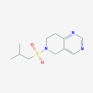 molecular formula C11H17N3O2S B2542094 6-(异丁基磺酰基)-5,6,7,8-四氢吡啶并[4,3-d]嘧啶 CAS No. 1797085-58-5