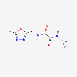 N1-cyclopropyl-N2-((5-methyl-1,3,4-oxadiazol-2-yl)methyl)oxalamide