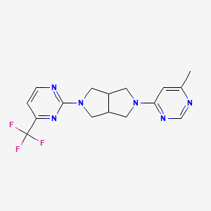 2-[5-(6-Methylpyrimidin-4-yl)-octahydropyrrolo[3,4-c]pyrrol-2-yl]-4-(trifluoromethyl)pyrimidine