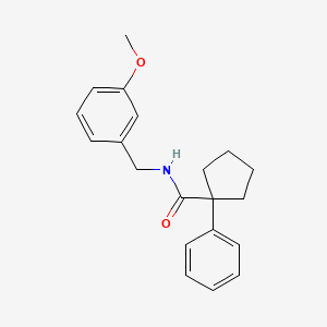 N-[(3-methoxyphenyl)methyl]-1-phenylcyclopentane-1-carboxamide