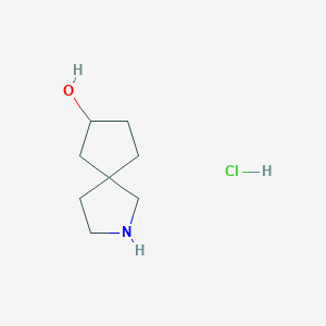 molecular formula C8H16ClNO B2542118 盐酸 2-氮杂螺[4.4]壬烷-7-醇 CAS No. 2306272-60-4