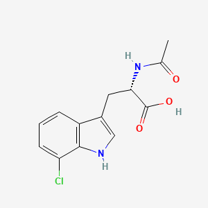 molecular formula C13H13ClN2O3 B2542123 N-アセチル-7-クロロ-L-トリプトファン CAS No. 852391-55-0