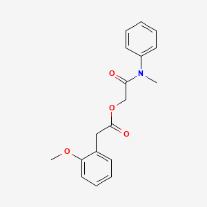 2-[Methyl(phenyl)amino]-2-oxoethyl (2-methoxyphenyl)acetate