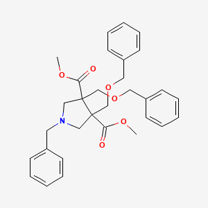 Dimethyl 1-benzyl-3,4-bis(phenylmethoxymethyl)pyrrolidine-3,4-dicarboxylate