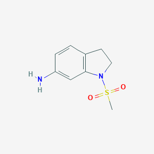 molecular formula C9H12N2O2S B254214 1-Methanesulfonyl-2,3-dihydro-1H-indol-6-ylamine CAS No. 620985-93-5