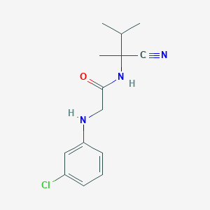 2-(3-Chloroanilino)-N-(2-cyano-3-methylbutan-2-yl)acetamide