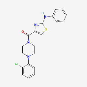 (4-(2-Chlorophenyl)piperazin-1-yl)(2-(phenylamino)thiazol-4-yl)methanone