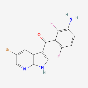 (3-Amino-2,6-difluorophenyl)(5-bromo-1H-pyrrolo[2,3-b]pyridin-3-yl)methanone