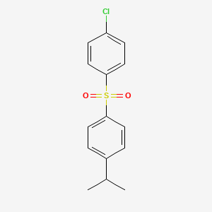 molecular formula C15H15ClO2S B2542167 1-(4-Chlorobenzenesulfonyl)-4-(propan-2-yl)benzene CAS No. 883832-73-3