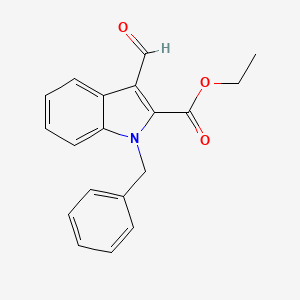 molecular formula C19H17NO3 B2542168 1-苄基-3-甲酰基-1H-吲哚-2-羧酸乙酯 CAS No. 154953-55-6