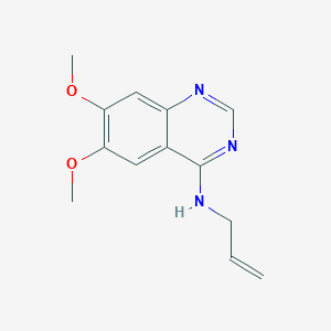 molecular formula C13H15N3O2 B2542170 N-烯丙基-6,7-二甲氧基-4-喹唑啉胺 CAS No. 477859-94-2