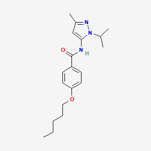 N-(1-isopropyl-3-methyl-1H-pyrazol-5-yl)-4-(pentyloxy)benzamide