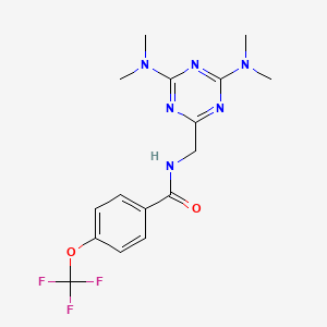 N-((4,6-bis(dimethylamino)-1,3,5-triazin-2-yl)methyl)-4-(trifluoromethoxy)benzamide