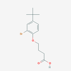 molecular formula C14H19BrO3 B254222 4-(2-Bromo-4-tert-butylphenoxy)butanoic acid 