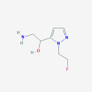 2-Amino-1-[2-(2-fluoroethyl)pyrazol-3-yl]ethanol