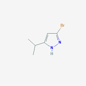 molecular formula C6H9BrN2 B2542227 5-Bromo-3-isopropyl-1H-pyrazole CAS No. 2182631-80-5