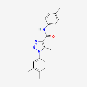 molecular formula C19H20N4O B2542238 1-(3,4-dimethylphenyl)-5-methyl-N-(4-methylphenyl)-1H-1,2,3-triazole-4-carboxamide CAS No. 866872-27-7
