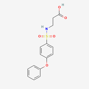 3-(4-Phenoxybenzenesulfonamido)propanoic acid