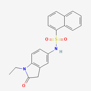 N-(1-ethyl-2-oxoindolin-5-yl)naphthalene-1-sulfonamide