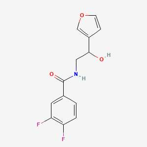 molecular formula C13H11F2NO3 B2542257 3,4-difluoro-N-(2-(furan-3-yl)-2-hydroxyethyl)benzamide CAS No. 1396568-08-3