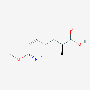 molecular formula C10H13NO3 B2542271 (2S)-3-(6-Methoxypyridin-3-yl)-2-methylpropanoic acid CAS No. 2248199-45-1