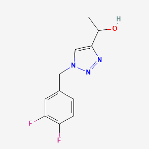 1-{1-[(3,4-difluorophenyl)methyl]-1H-1,2,3-triazol-4-yl}ethan-1-ol