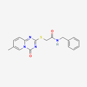 N-benzyl-2-(7-methyl-4-oxopyrido[1,2-a][1,3,5]triazin-2-yl)sulfanylacetamide