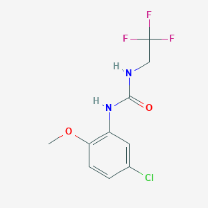 1-(5-Chloro-2-methoxyphenyl)-3-(2,2,2-trifluoroethyl)urea