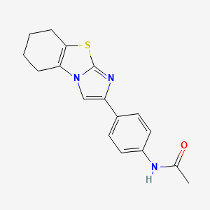 N-[4-(5,6,7,8-tetrahydroimidazo[2,1-b][1,3]benzothiazol-2-yl)phenyl]acetamide
