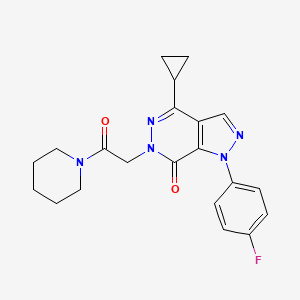 4-cyclopropyl-1-(4-fluorophenyl)-6-(2-oxo-2-(piperidin-1-yl)ethyl)-1H-pyrazolo[3,4-d]pyridazin-7(6H)-one