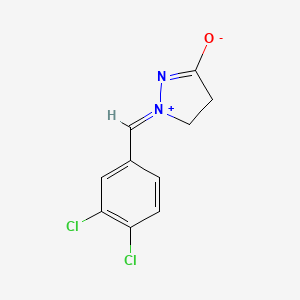 (2E)-2-[(3,4-dichlorophenyl)methylidene]-3,4-dihydropyrazol-2-ium-5-olate