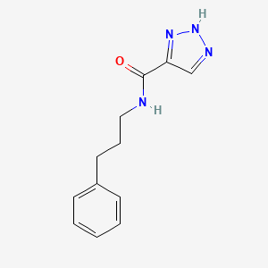 N-(3-phenylpropyl)-1H-1,2,3-triazole-5-carboxamide