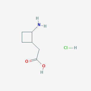 2-(2-Aminocyclobutyl)acetic acid;hydrochloride