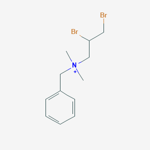 molecular formula C12H18Br3N B2542360 N-benzyl-2,3-dibromo-N,N-dimethylpropan-1-aminium CAS No. 131247-65-9