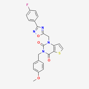 molecular formula C23H17FN4O4S B2542370 1-[3-(benzoylamino)benzoyl]-N-(cyclohexylmethyl)piperidine-4-carboxamide CAS No. 1251673-66-1