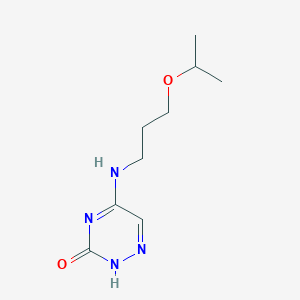 molecular formula C9H16N4O2 B254239 5-(3-propan-2-yloxypropylamino)-2H-1,2,4-triazin-3-one 