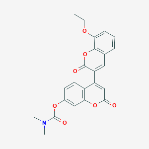 8-ethoxy-2,2'-dioxo-2H,2'H-3,4'-bichromen-7'-yl dimethylcarbamate
