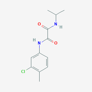 molecular formula C12H15ClN2O2 B2542405 N1-(3-chloro-4-methylphenyl)-N2-isopropyloxalamide CAS No. 346453-08-5