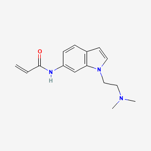 molecular formula C15H19N3O B2542419 N-[1-[2-(Dimethylamino)ethyl]indol-6-yl]prop-2-enamide CAS No. 2305359-70-8