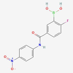 2-Fluoro-5-(4-nitrophenylcarbamoyl)benzeneboronic acid
