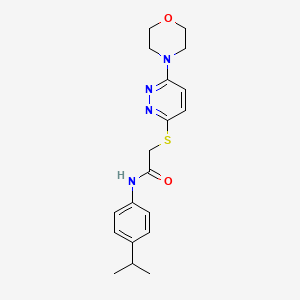 molecular formula C19H24N4O2S B2542422 N-(4-isopropylphenyl)-2-((6-morpholinopyridazin-3-yl)thio)acetamide CAS No. 1105214-50-3