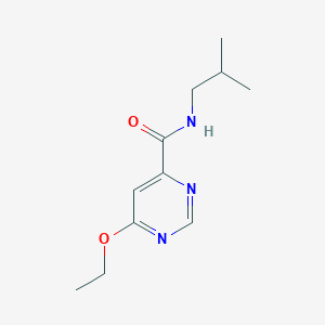 molecular formula C11H17N3O2 B2542423 6-乙氧基-N-(2-甲基丙基)嘧啶-4-甲酰胺 CAS No. 2034579-64-9