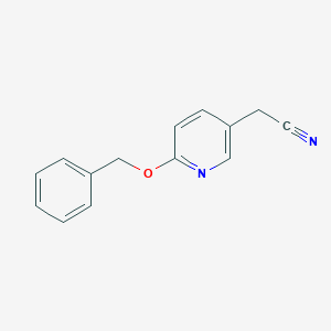 molecular formula C14H12N2O B2542427 2-[6-(Benzyloxy)pyridin-3-yl]acetonitrile CAS No. 1803566-36-0