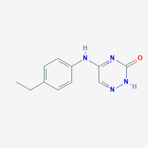 molecular formula C11H12N4O B254244 5-(4-ethylanilino)-1,2,4-triazin-3(2H)-one 
