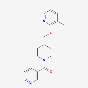 [4-[(3-Methylpyridin-2-yl)oxymethyl]piperidin-1-yl]-pyridin-3-ylmethanone