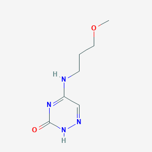 molecular formula C7H12N4O2 B254245 5-(3-methoxypropylamino)-2H-1,2,4-triazin-3-one 