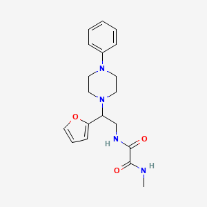 N1-(2-(furan-2-yl)-2-(4-phenylpiperazin-1-yl)ethyl)-N2-methyloxalamide