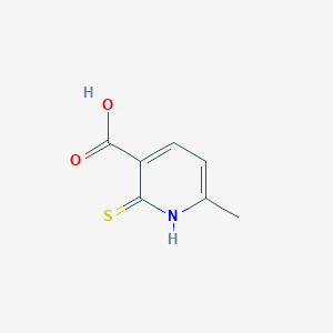molecular formula C7H7NO2S B2542481 6-methyl-2-sulfanylidene-1H-pyridine-3-carboxylic Acid CAS No. 3395-05-9