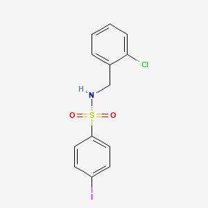 molecular formula C13H11ClINO2S B2542482 N-[(2-chlorophenyl)methyl]-4-iodobenzene-1-sulfonamide CAS No. 1022296-60-1
