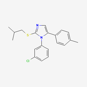 1-(3-chlorophenyl)-2-(isobutylthio)-5-(p-tolyl)-1H-imidazole